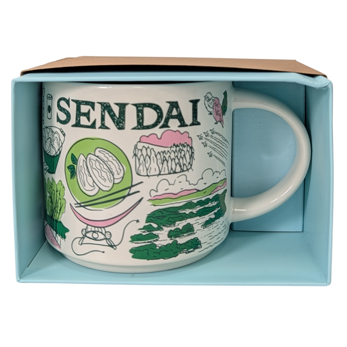 Starbucks Been There Series Sendai Ceramic Mug, 14 Oz