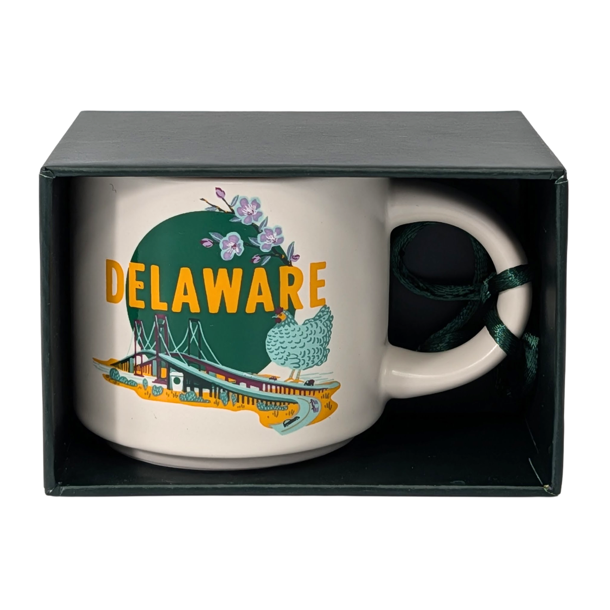 Starbucks Discovery Series Delaware Ceramic Demitasse Ornament Mug, 2 Oz