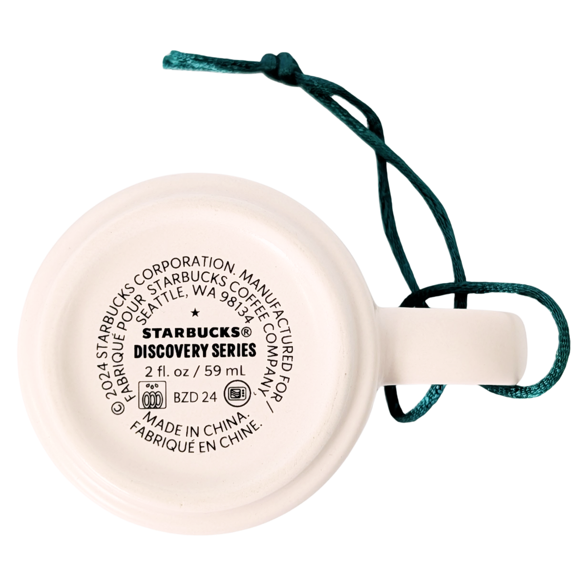 Starbucks Discovery Series Orlando Ceramic Demitasse Ornament Mug, 2 Oz