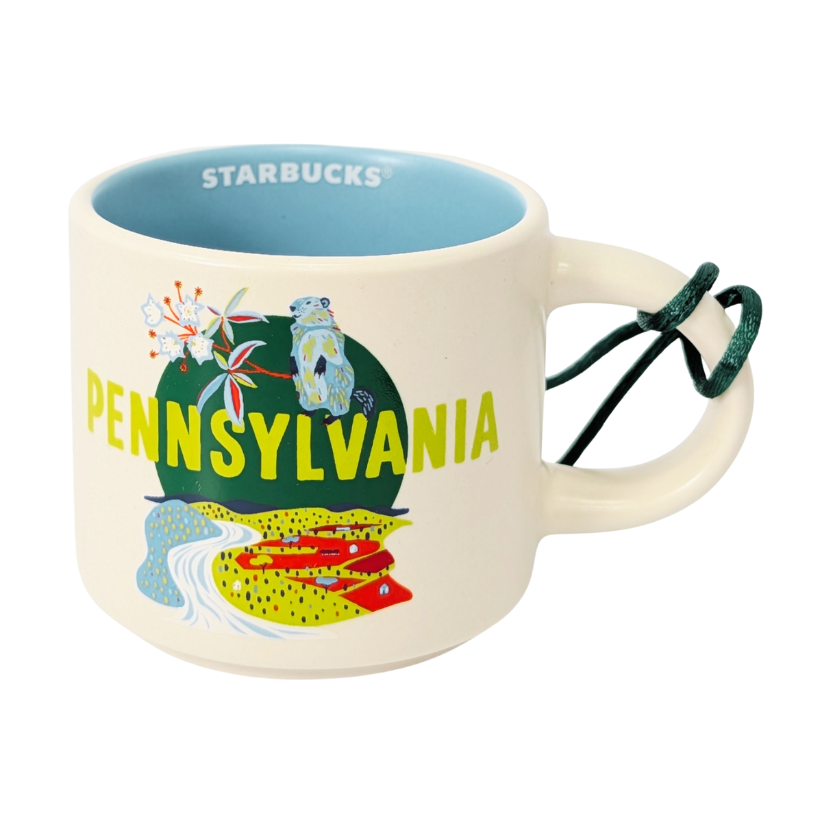 Starbucks Discovery Series Pennsylvania Ceramic Demitasse Ornament Mug, 2 Oz