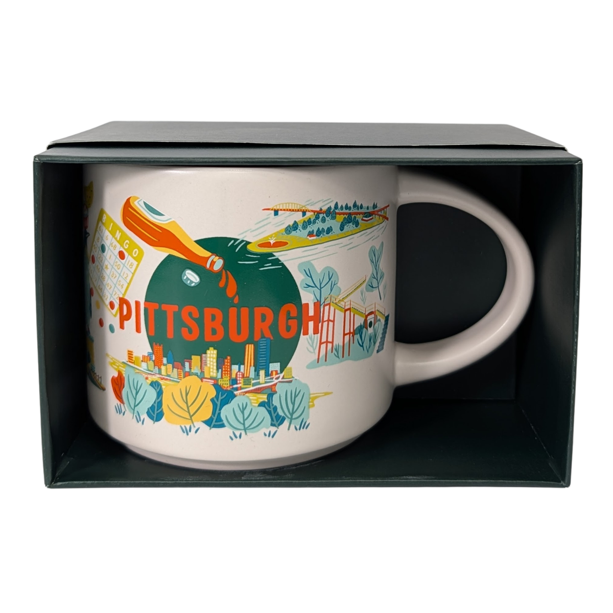 Starbucks Discovery Series Pittsburgh Ceramic Mug, 14 Oz