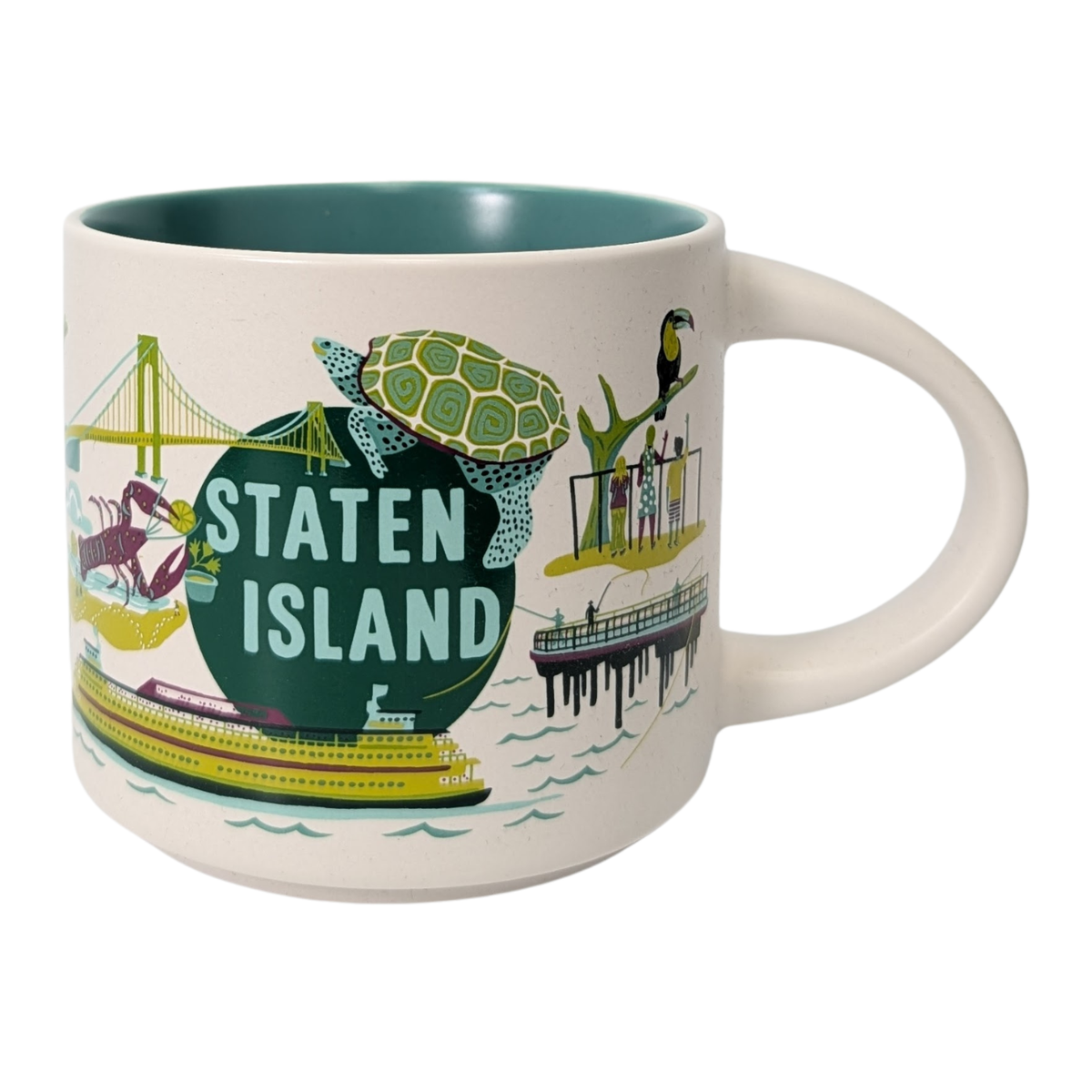 Starbucks Discovery Series Staten Island Ceramic Mug, 14 Oz