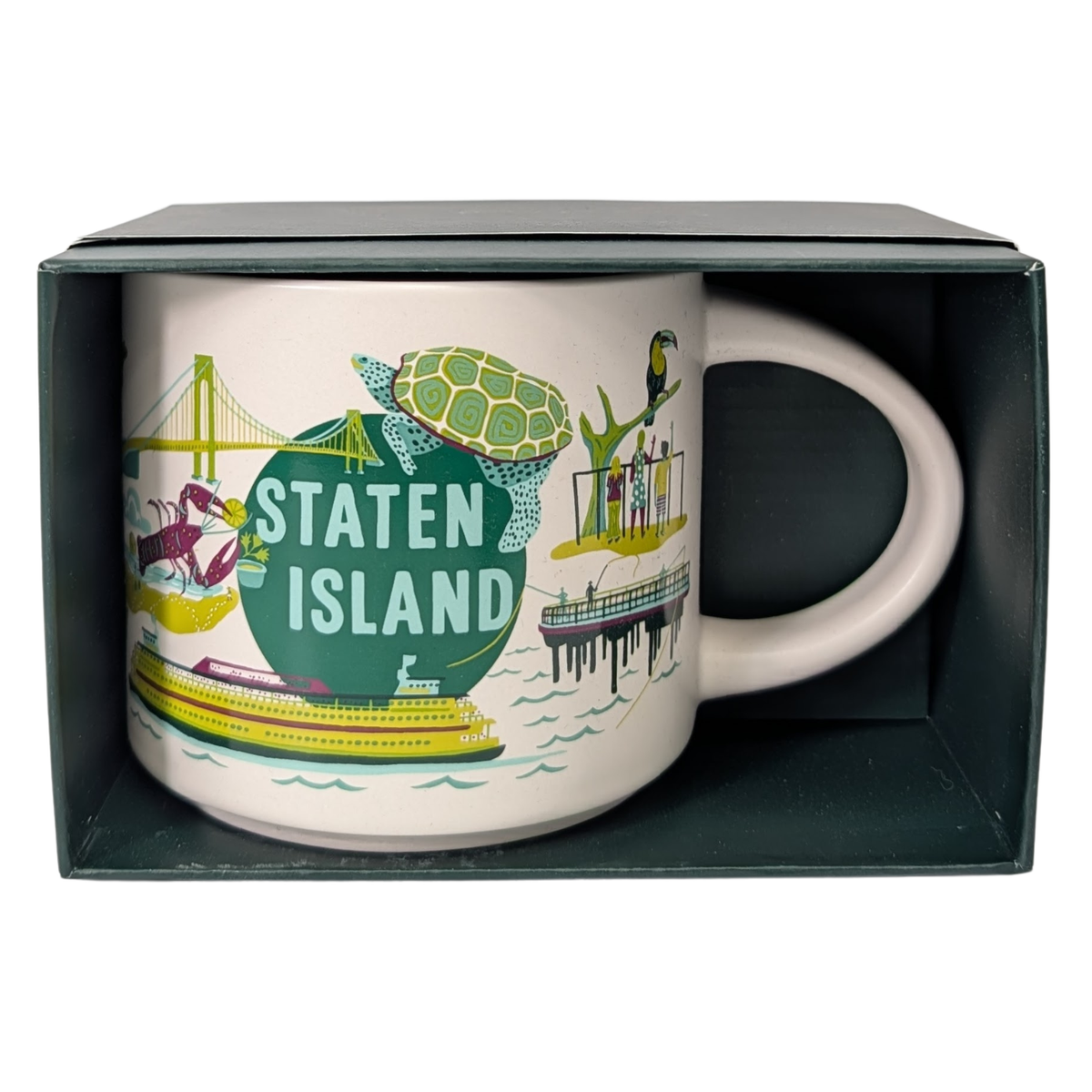 Starbucks Discovery Series Staten Island Ceramic Mug, 14 Oz