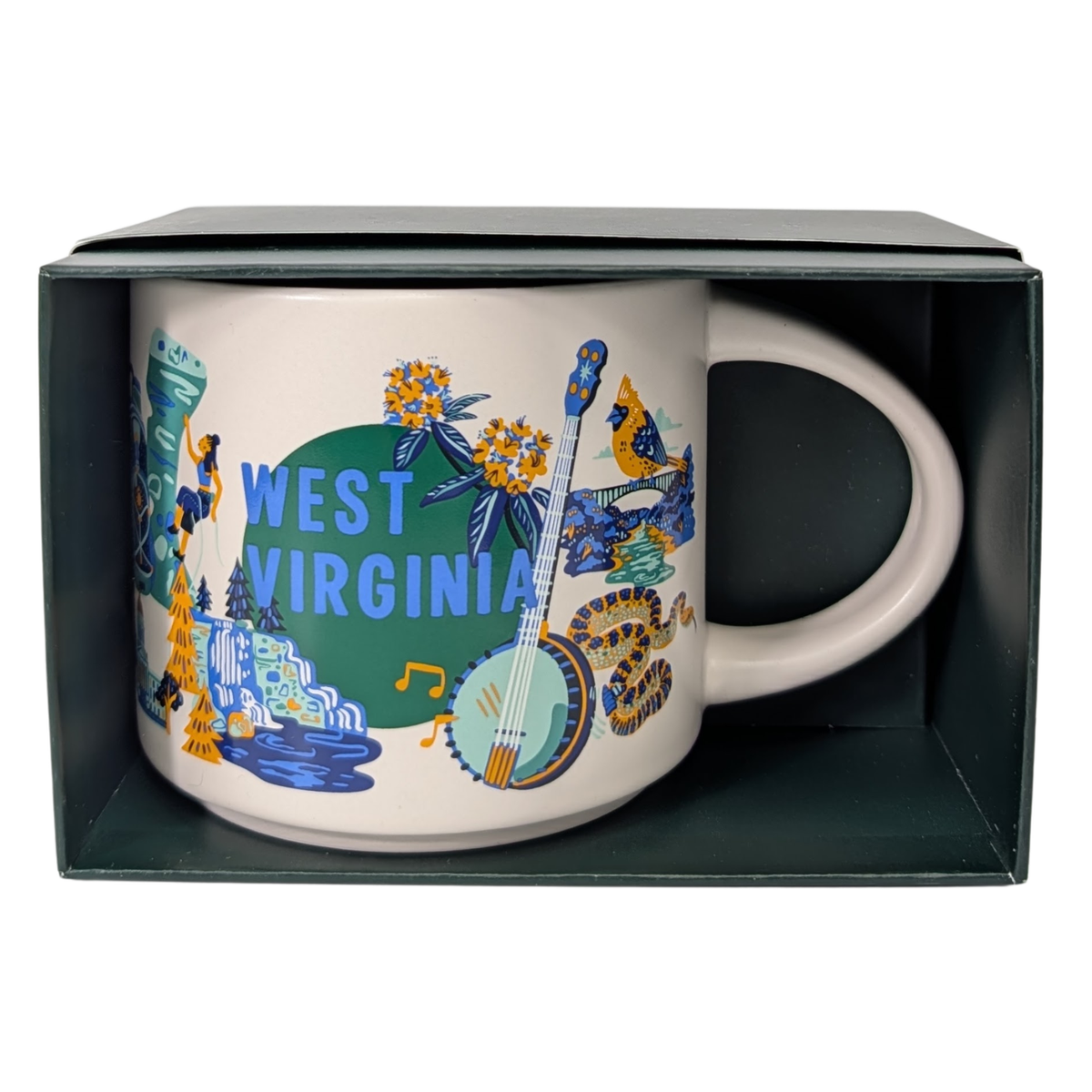 Starbucks Discovery Series West Virginia Ceramic Mug, 14 Oz