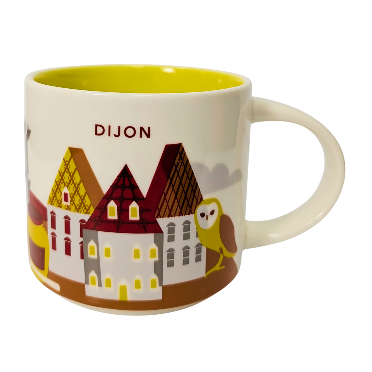 Starbucks You Are Here Series Dijon Ceramic Mug, 14 Oz