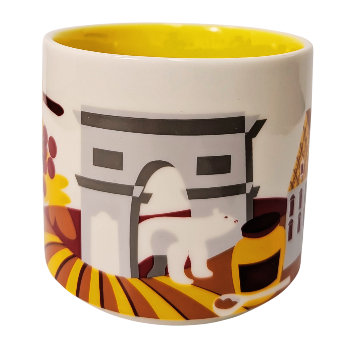 Starbucks You Are Here Series Dijon Ceramic Mug, 14 Oz
