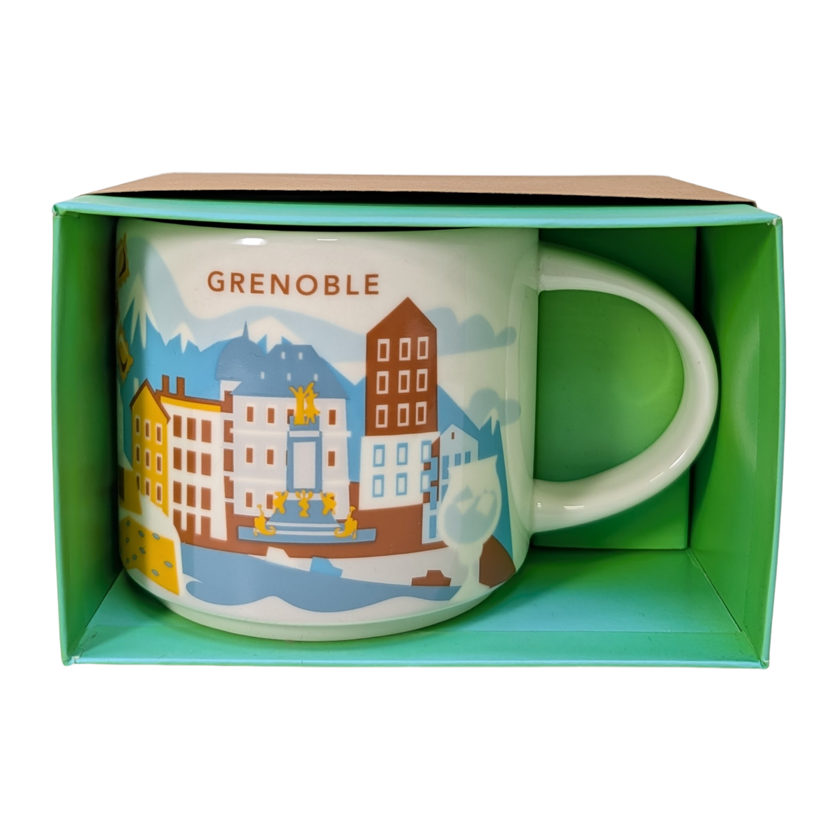 Starbucks You Are Here Series Grenoble Ceramic Mug, 14 Oz
