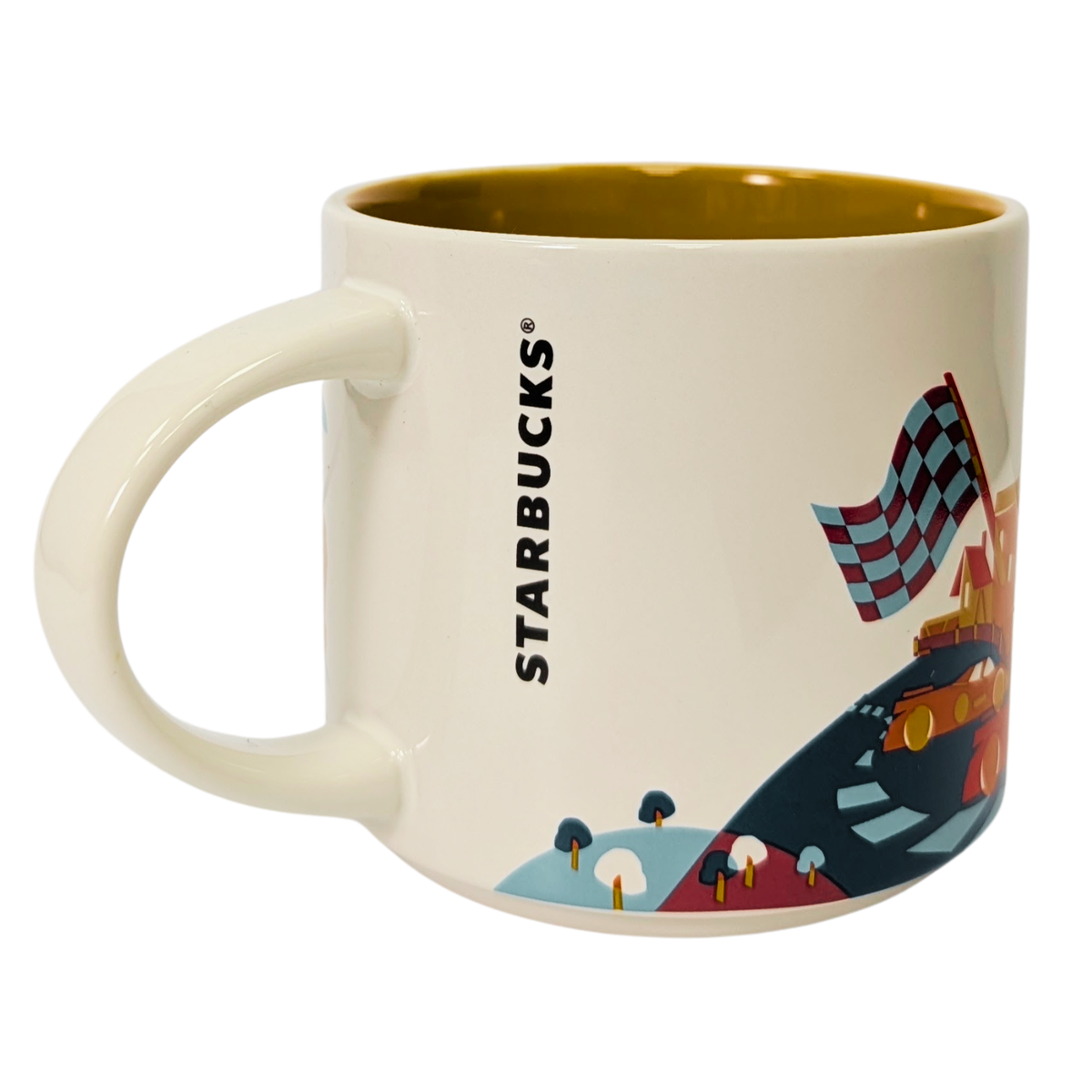 Starbucks You Are Here Series Le Mans Ceramic Mug, 14 Oz