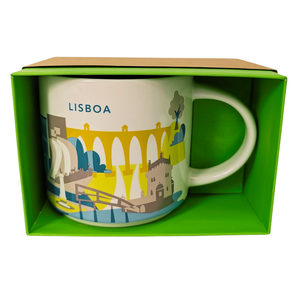 Starbucks You Are Here Series Lisboa Ceramic Mug, 14 Oz
