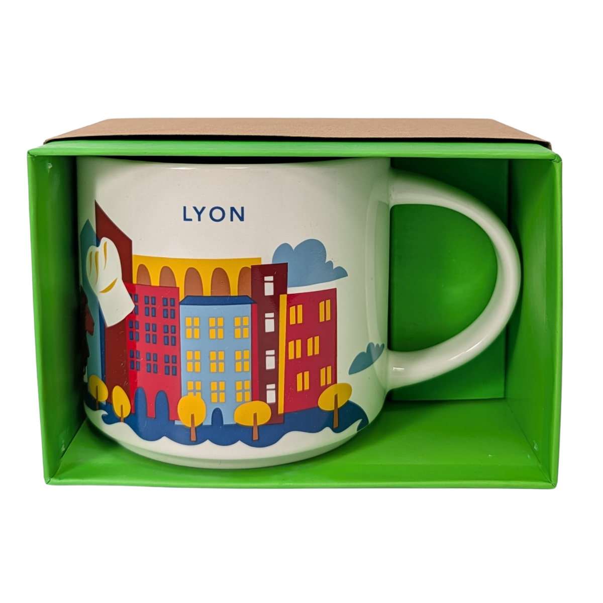 Starbucks You Are Here Series Lyon Ceramic Mug, 14 Oz