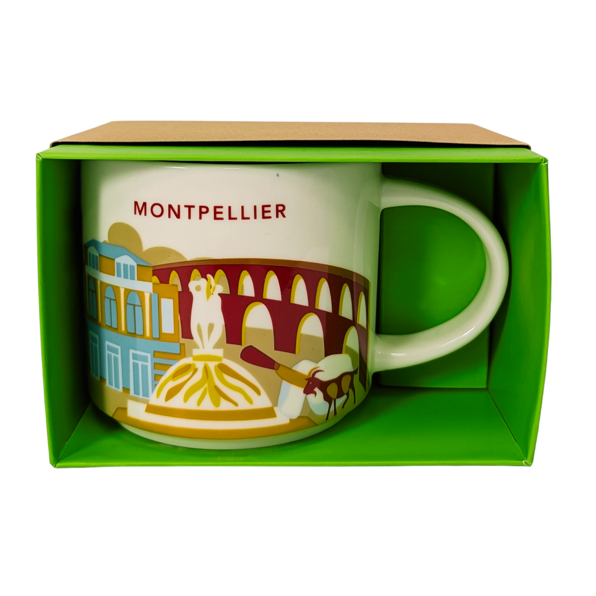 Starbucks You Are Here Series Montpellier Ceramic Mug, 14 Oz