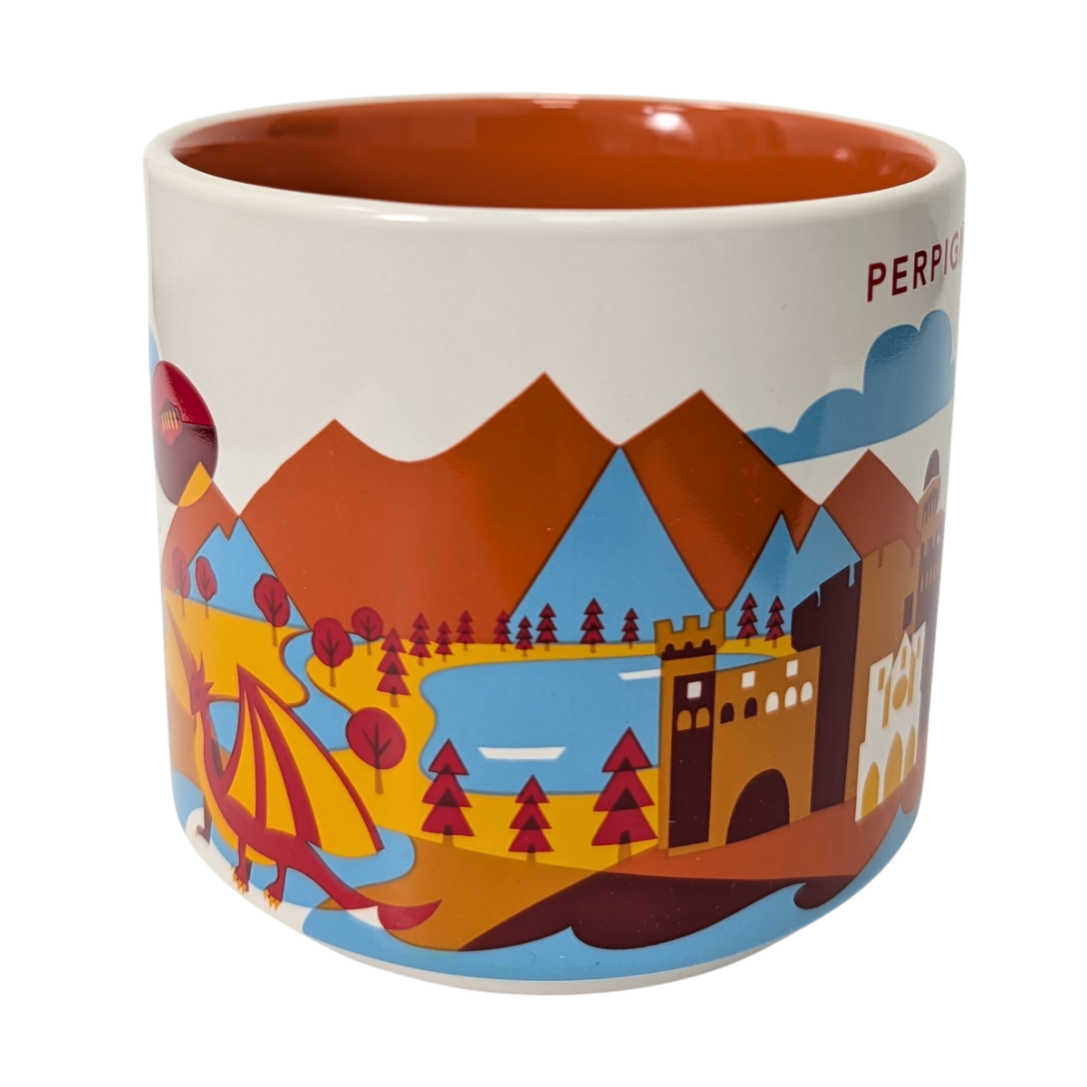 Starbucks You Are Here Series Perpignan Ceramic Mug, 14 Oz