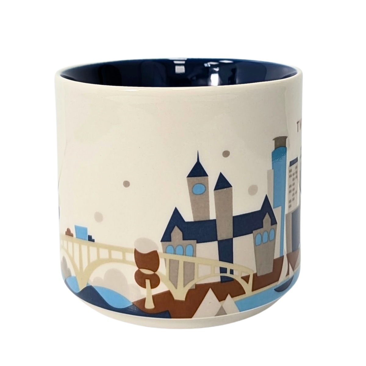 Starbucks You Are Here Series Twin Cities Ceramic Mug, 14 Oz