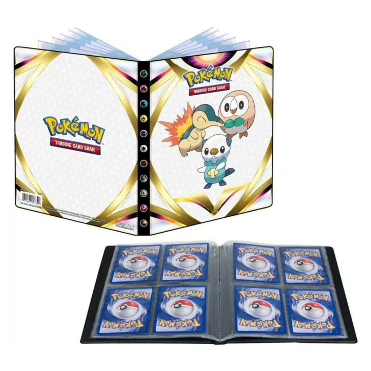 Ultra Pro Pokemon TCG SS10 Astral Radiance 9-Pocket Portfolio | Cyndaquil, Rowlet & Oshawott