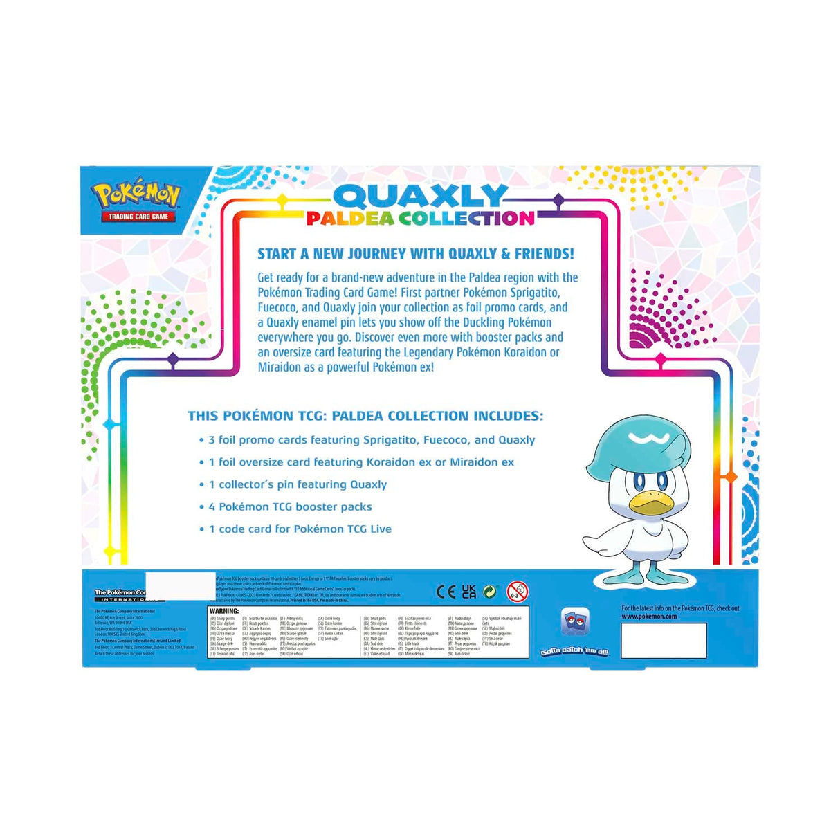 Pokemon TCG: Paldea Pin Collection - Quaxly