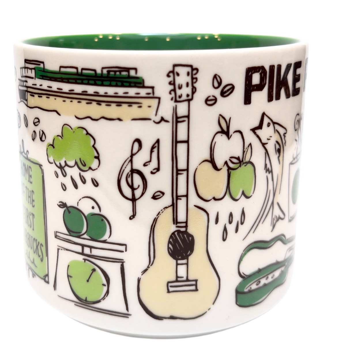 Starbucks Been There Series Pike Place Ceramic Mug, 14 Oz