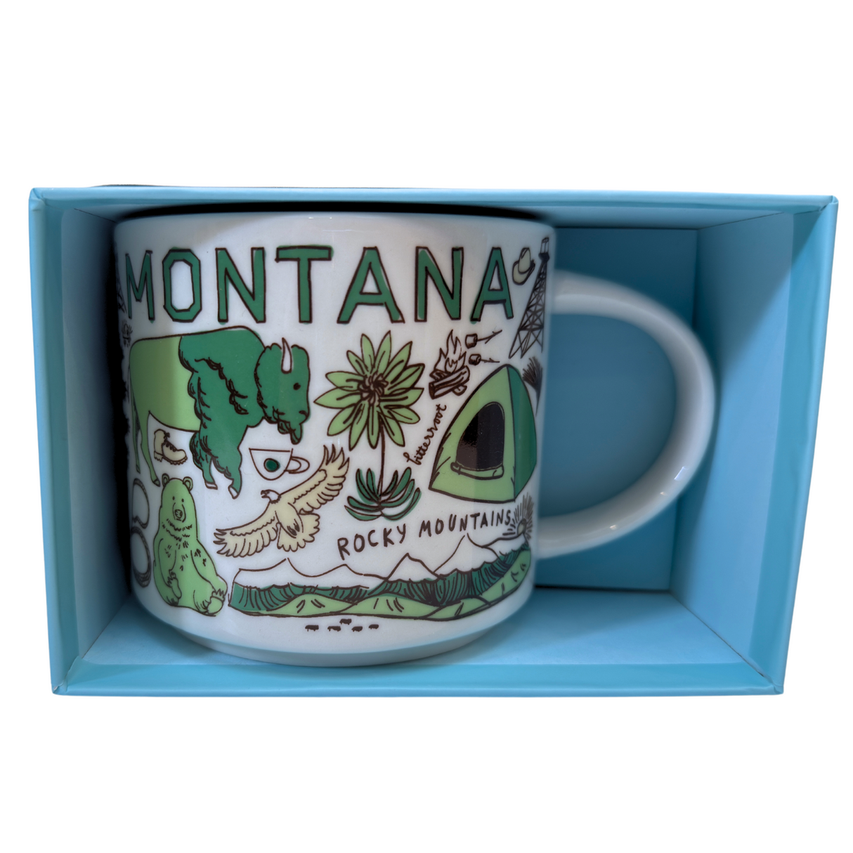 Starbucks Been There Series Montana Ceramic Mug, 14 Oz
