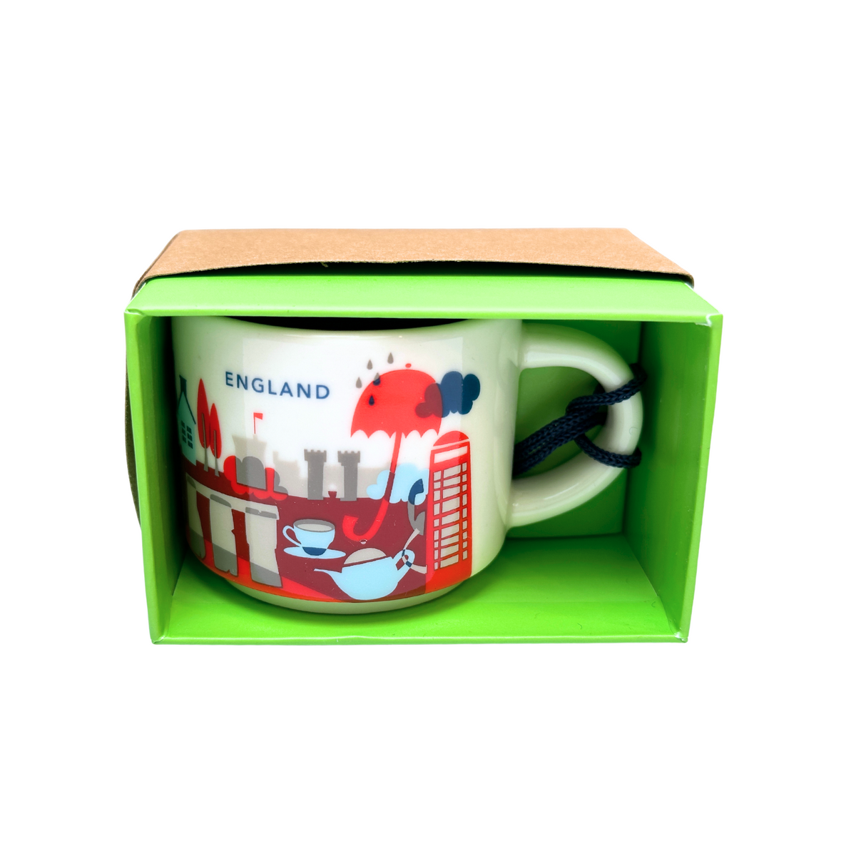 Starbucks You Are Here Collection England Ceramic Demitasse Cup, 2 Oz