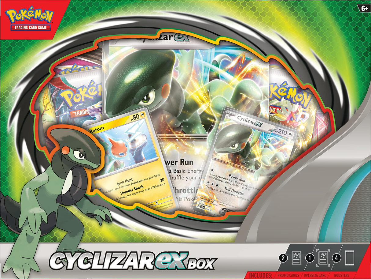 Pokemon TCG: Cyclizar ex Box - 4 Packs, Promo Cards