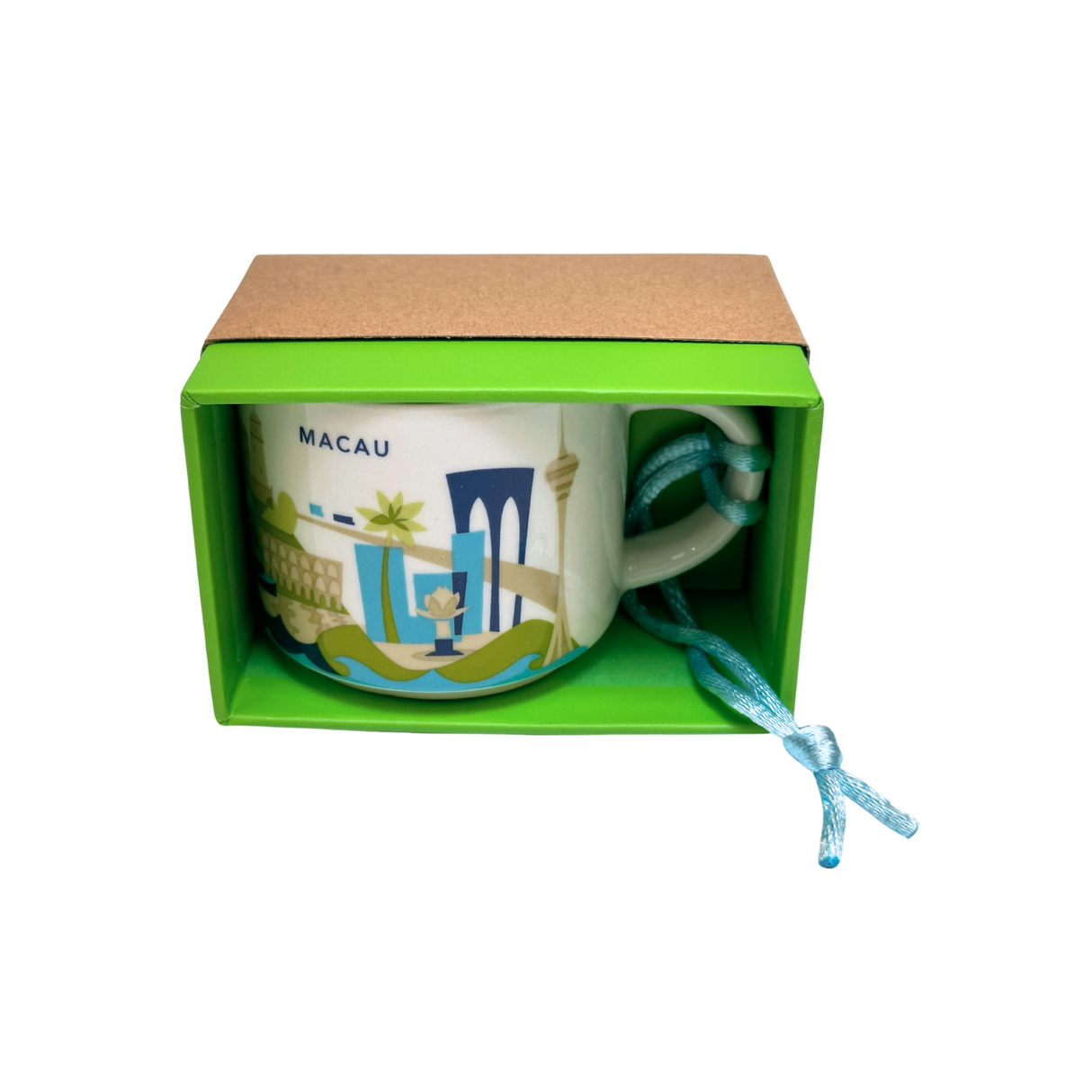 Starbucks You Are Here Series Macau Ceramic Demitasse Ornament Mug, 2 Oz