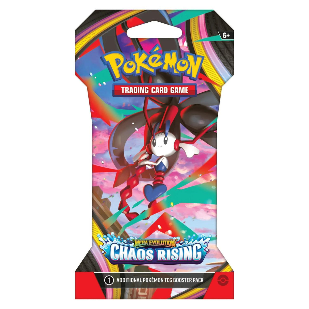 Pokemon ME4 Mega Evolution Chaos Rising Art Set | 4 Sleeved Booster Packs (One of Each Artwork)