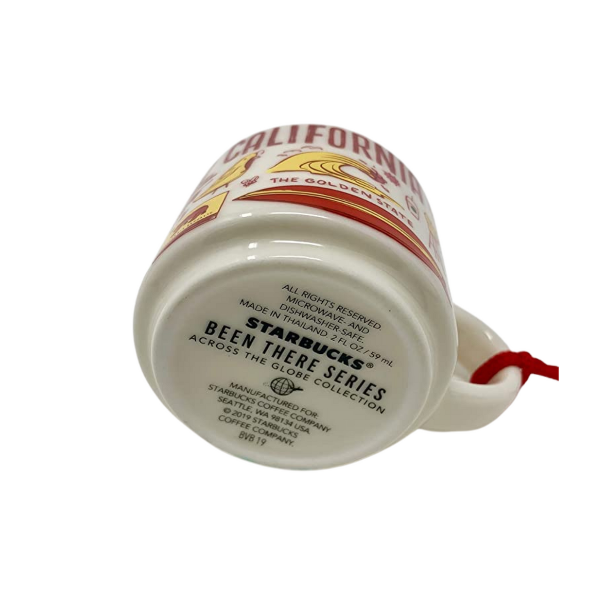 Starbucks Been There Series California Ceramic Demitasse Ornament, 2 Oz