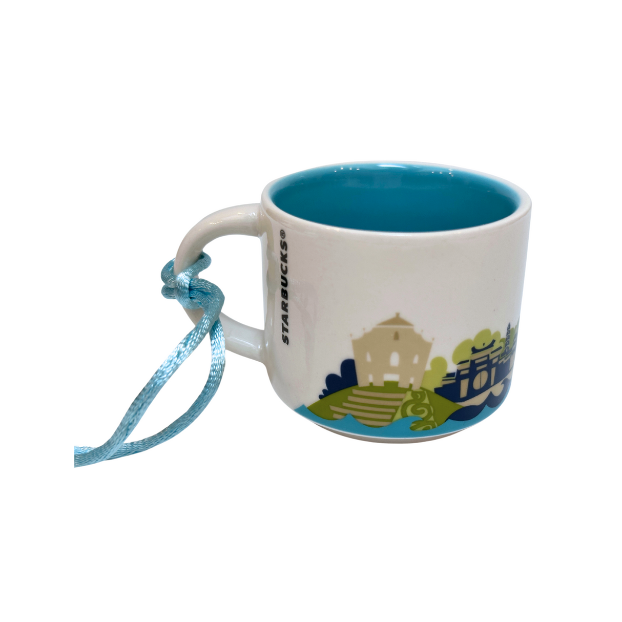 Starbucks You Are Here Series Macau Ceramic Demitasse Ornament Mug, 2 Oz