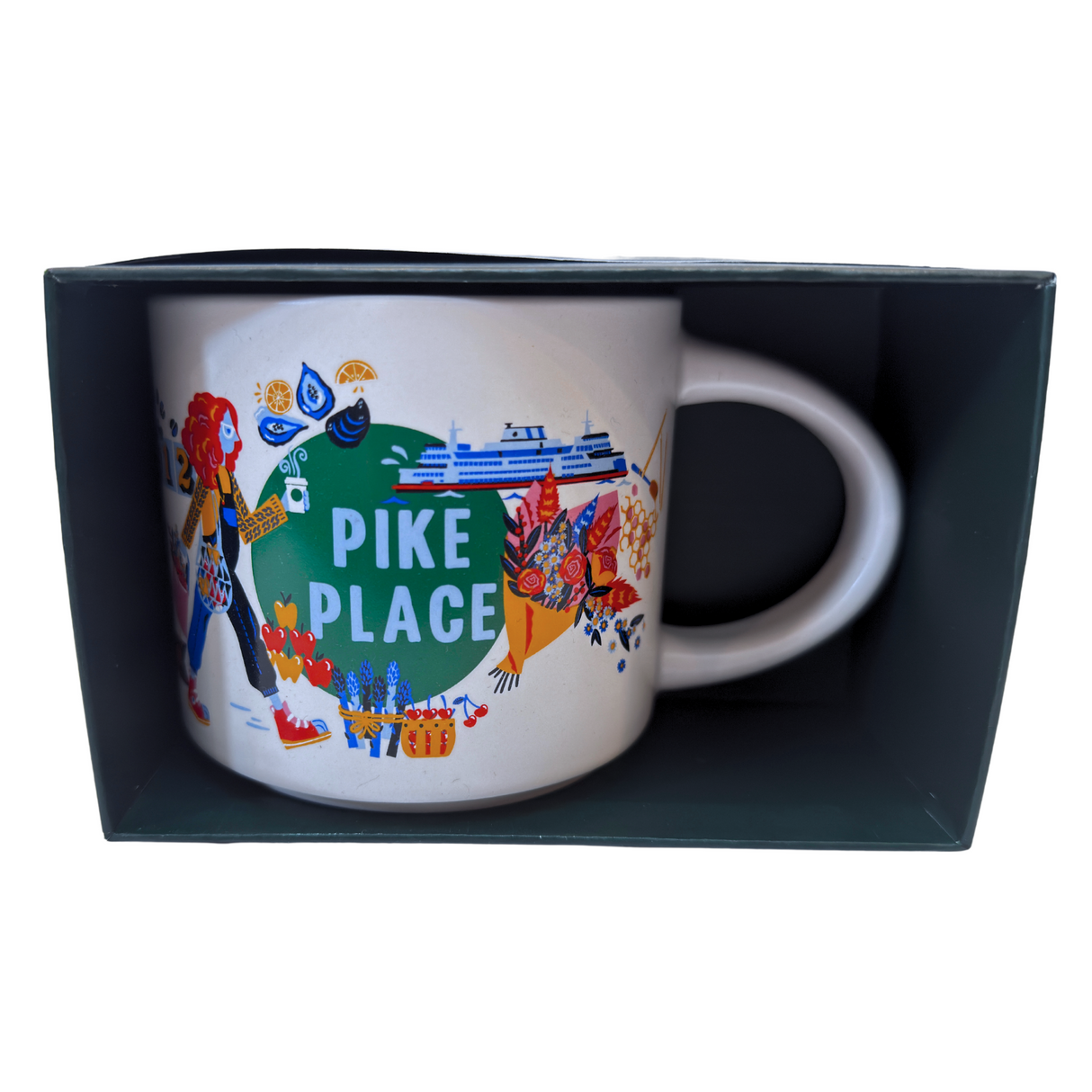 Starbucks Discovery Series Pike Place Ceramic Mug, 14 Oz
