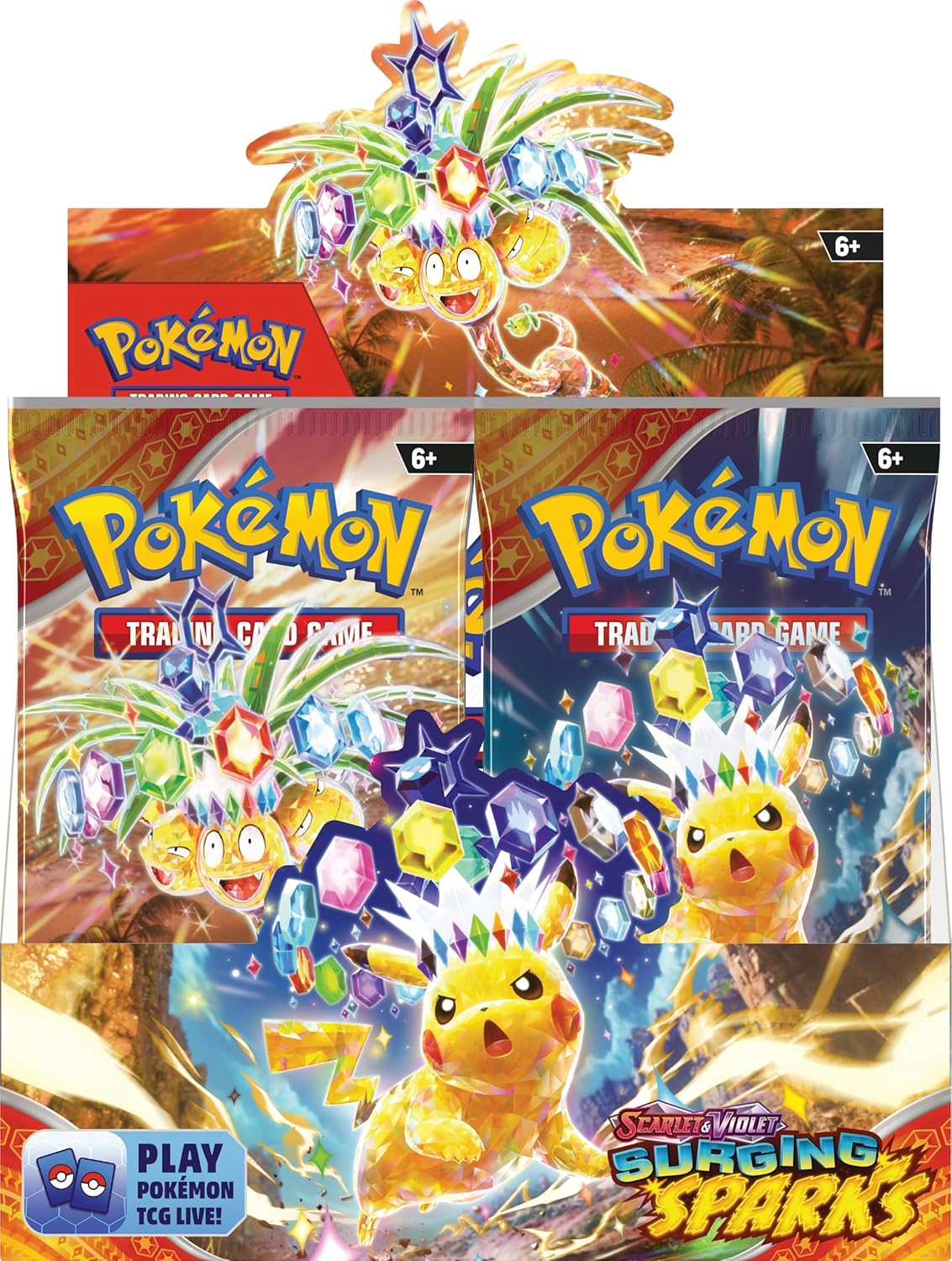 Pokemon Scarlet & Violet Surging Sparks Booster Display
