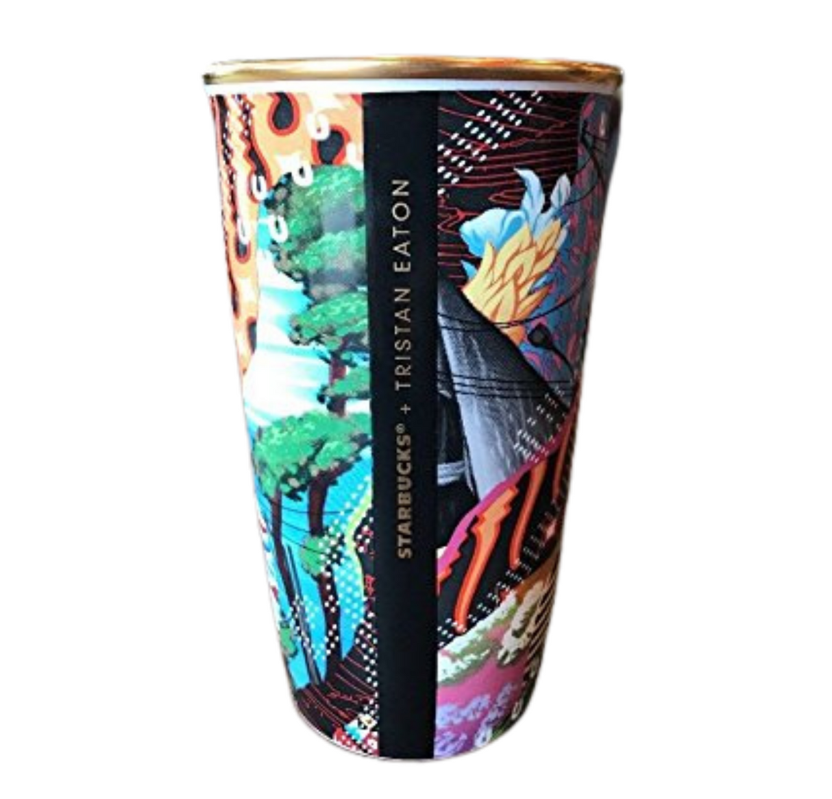 Starbucks Tristan Eaton Ceramic Double Wall Tiger Artist Edition, 12 Oz