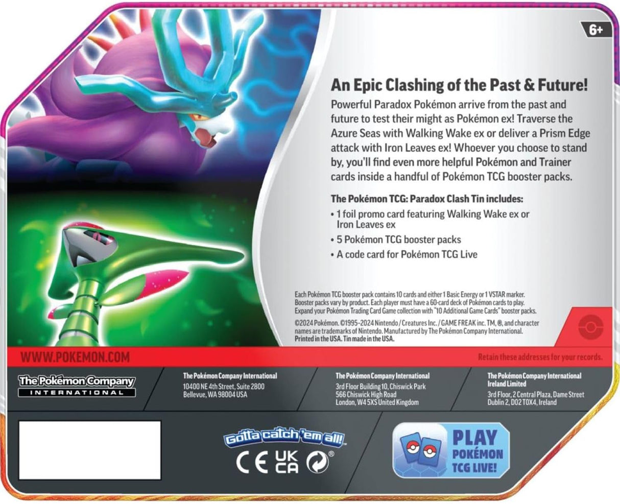 Pokemon Paradox Clash Tin | Iron Leaves