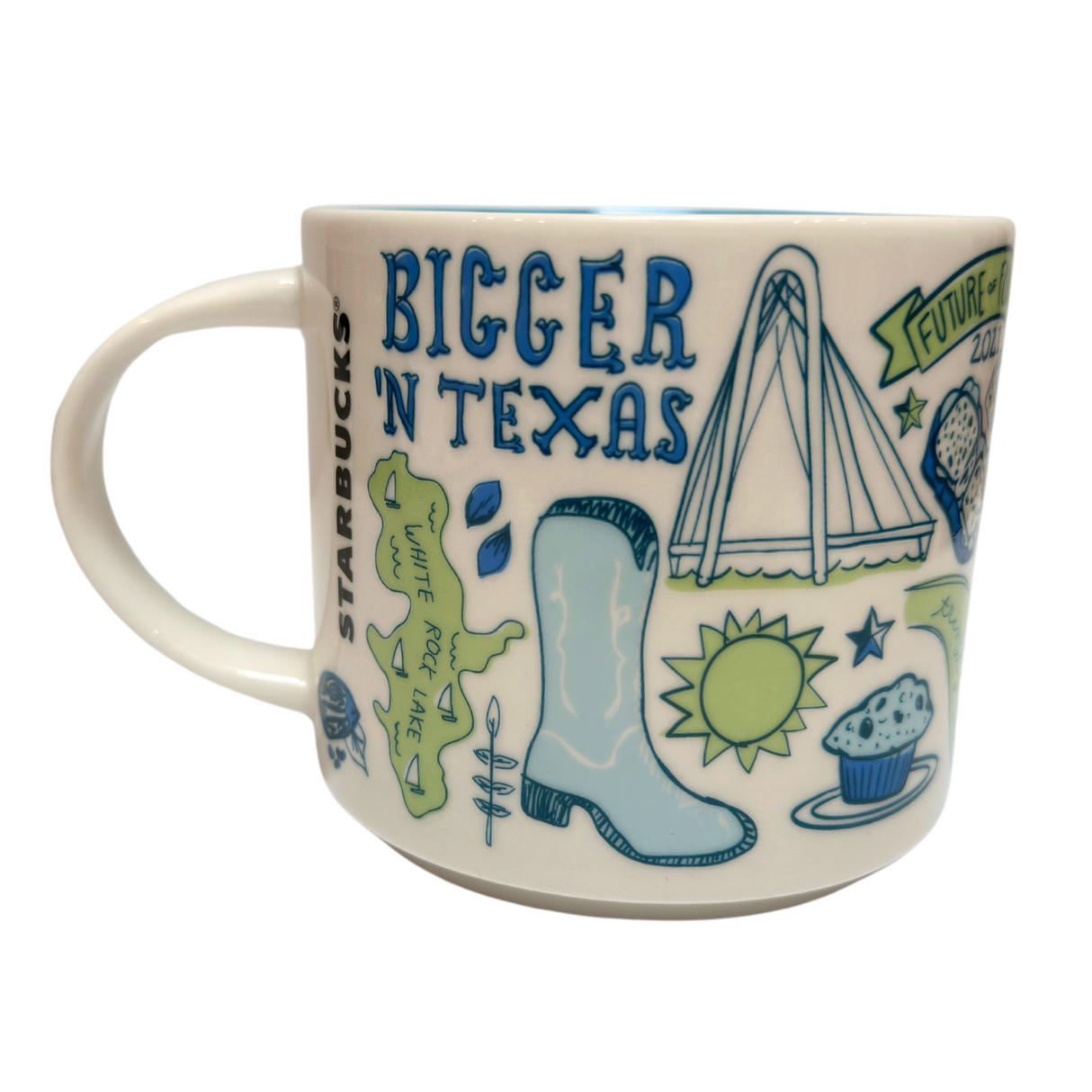 Starbucks Been There Series Texas Ceramic Mug, 14 Oz