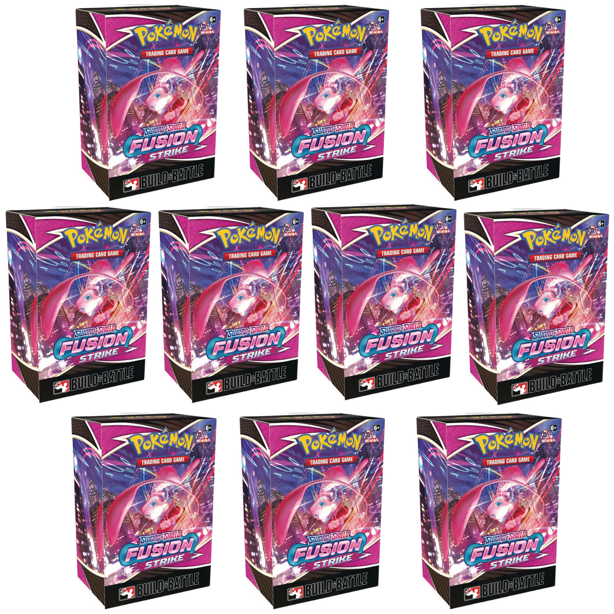 Pokemon TCG: Sword & Shield - Fusion Strike Build and Battle (Display Box of 10)