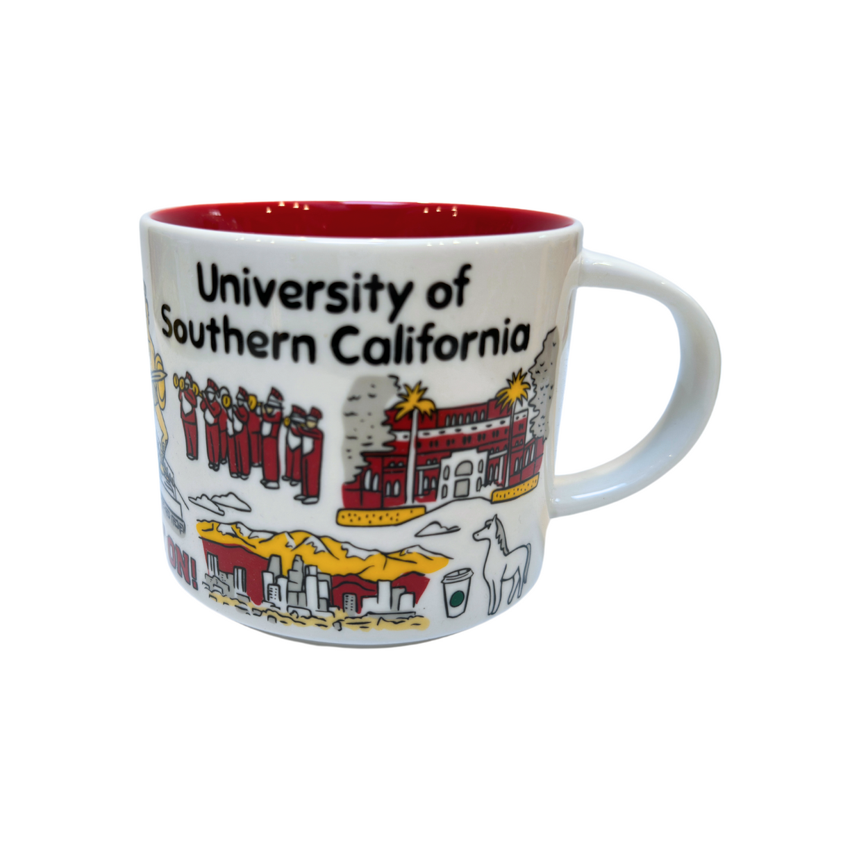 Starbucks Been There Series Campus Collection University of Southern California Ceramic Mug, 14 Oz (2-Pack)