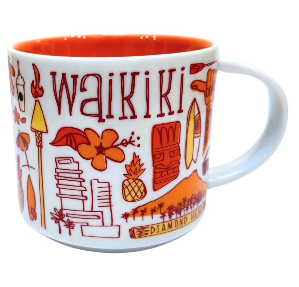 Starbucks Been There Series Waikiki Ceramic Mug, 14 Oz