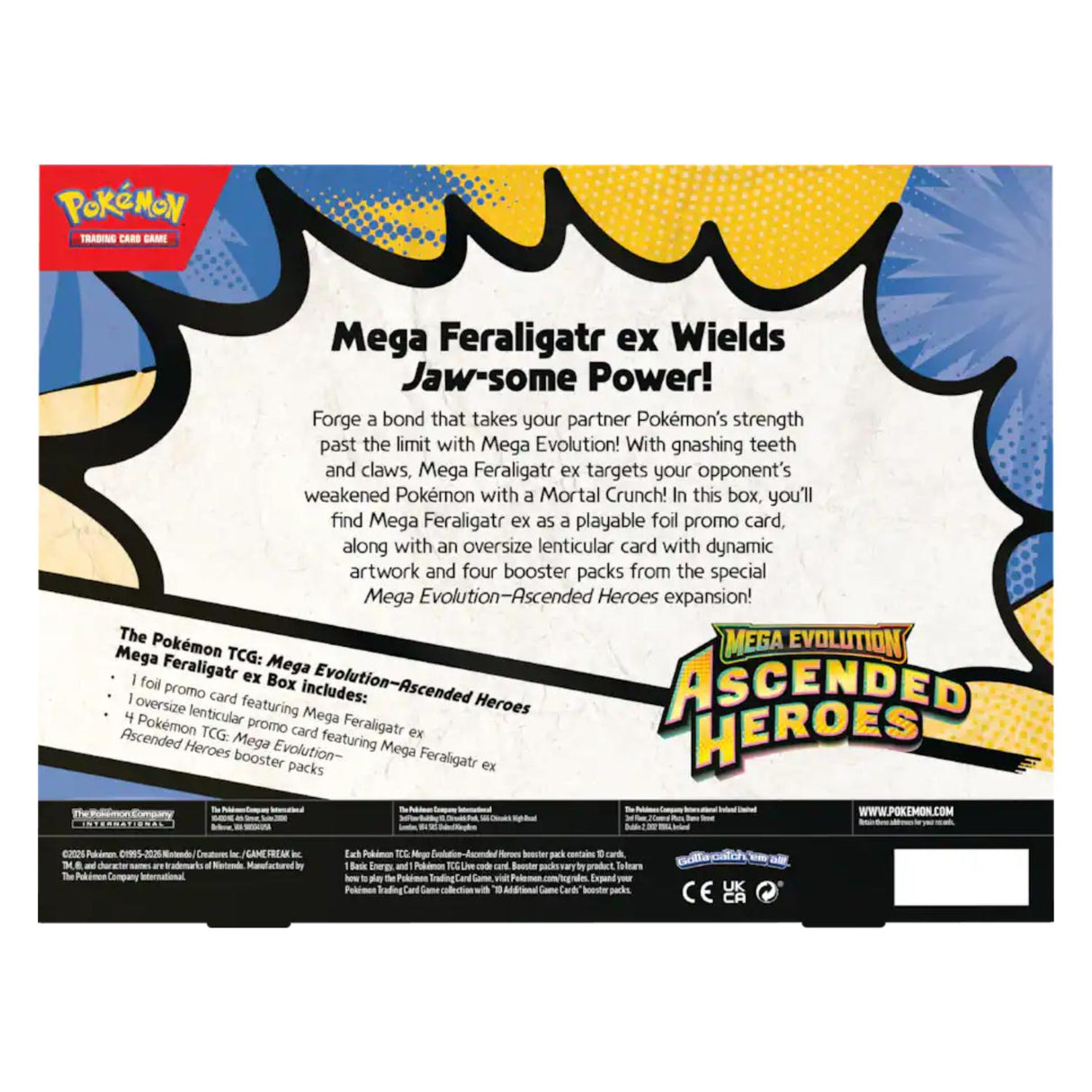 Pokemon ME2.5 Ascended Heroes ex Box | Mega Feraligatr ex