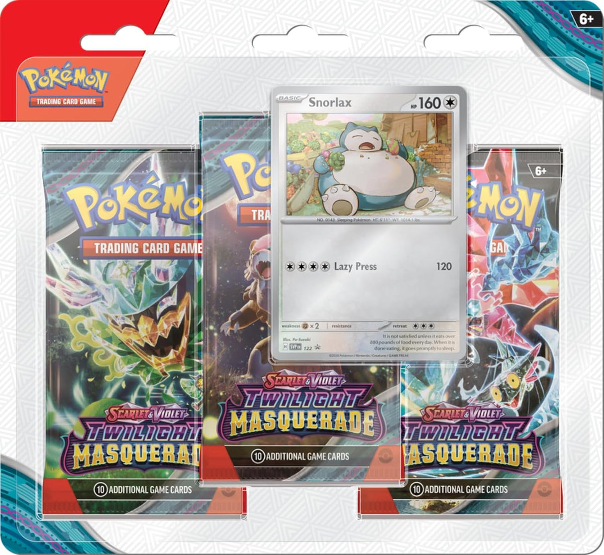 Pokemon Scarlet & Violet Twilight Masquerade 3-Pack Blister (Random Promo)