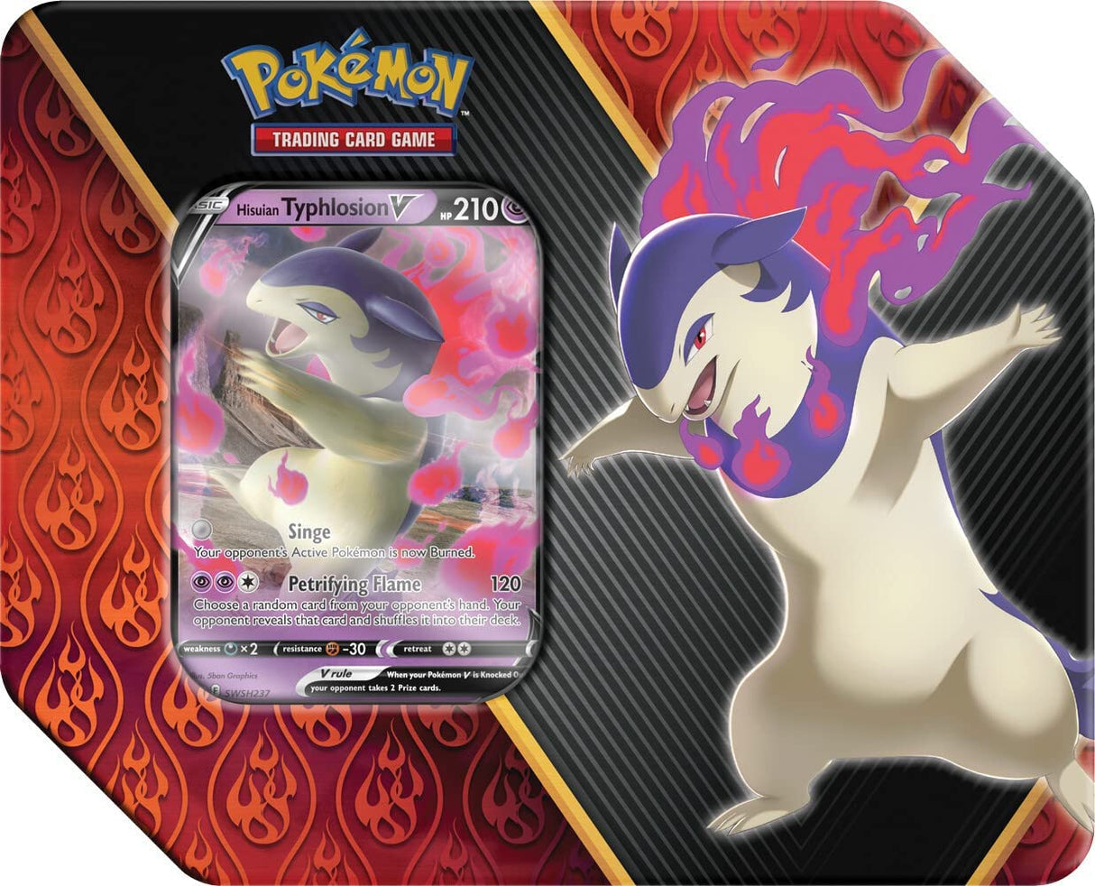 Pokemon Cards: Divergent Powers Hisuian Typhlosion V Tin