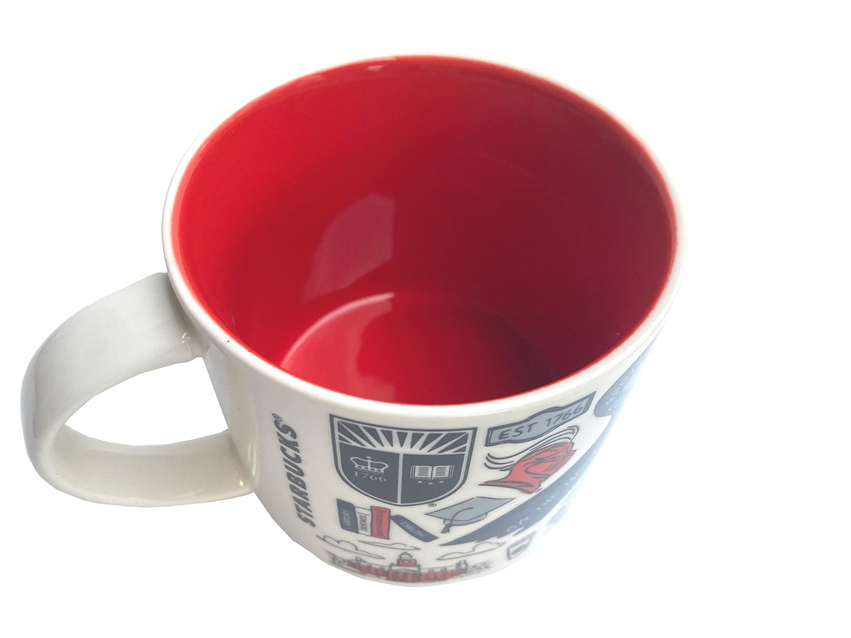 Starbucks Been There Series Rutgers College Ceramic Mug, 14 Oz (2-Pack)