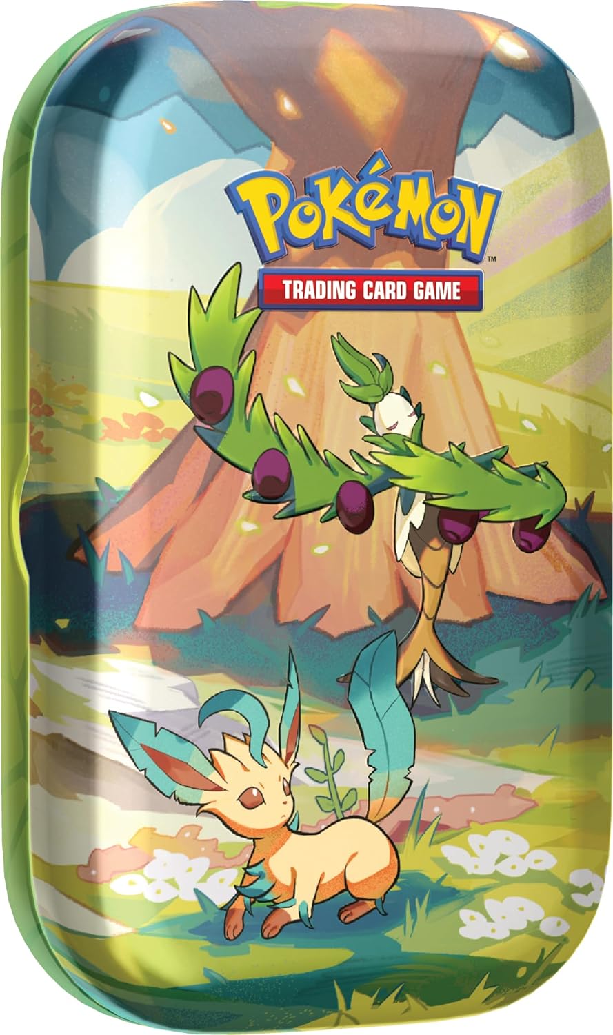 Pokemon Vibrant Paldea Mini Tin | Arboliva and Leafeon