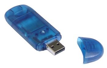 BlueProton USB 2.0 Mini Single Slot Memory Card Reader Writer (Blue)