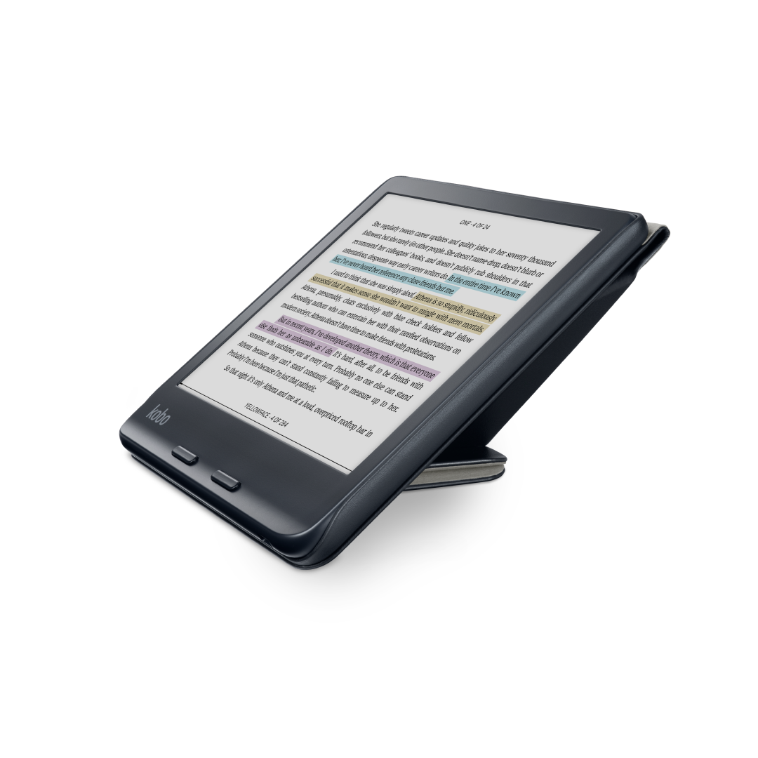 Kobo Libra Colour SleepCover Case - Sleep/Wake Technology - Built-In 2-Way Stand - Vegan Leather