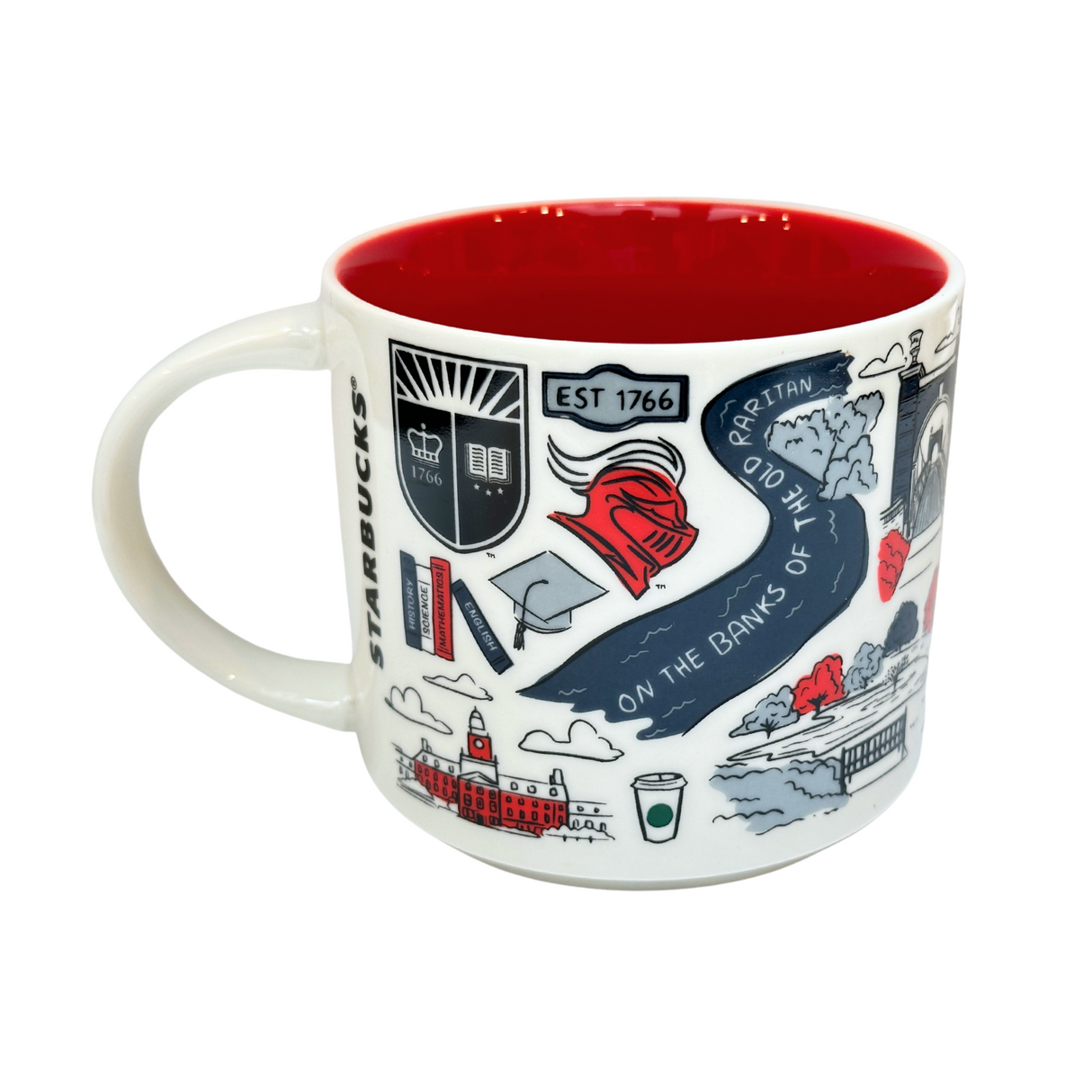 Starbucks Been There Series Rutgers College Ceramic Mug, 14 Oz (2-Pack)