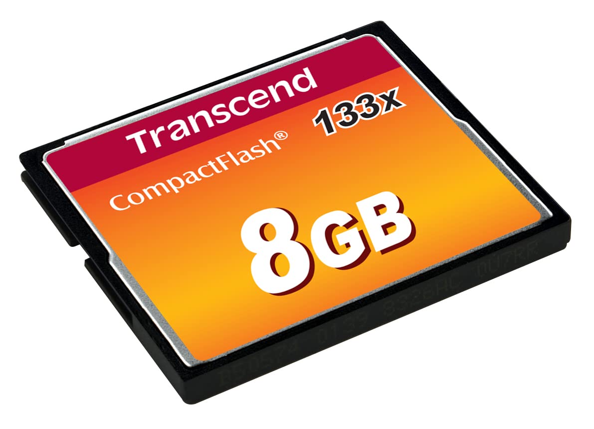 Transcend 8GB CompactFlash Memory Card 133x (TS8GCF133)