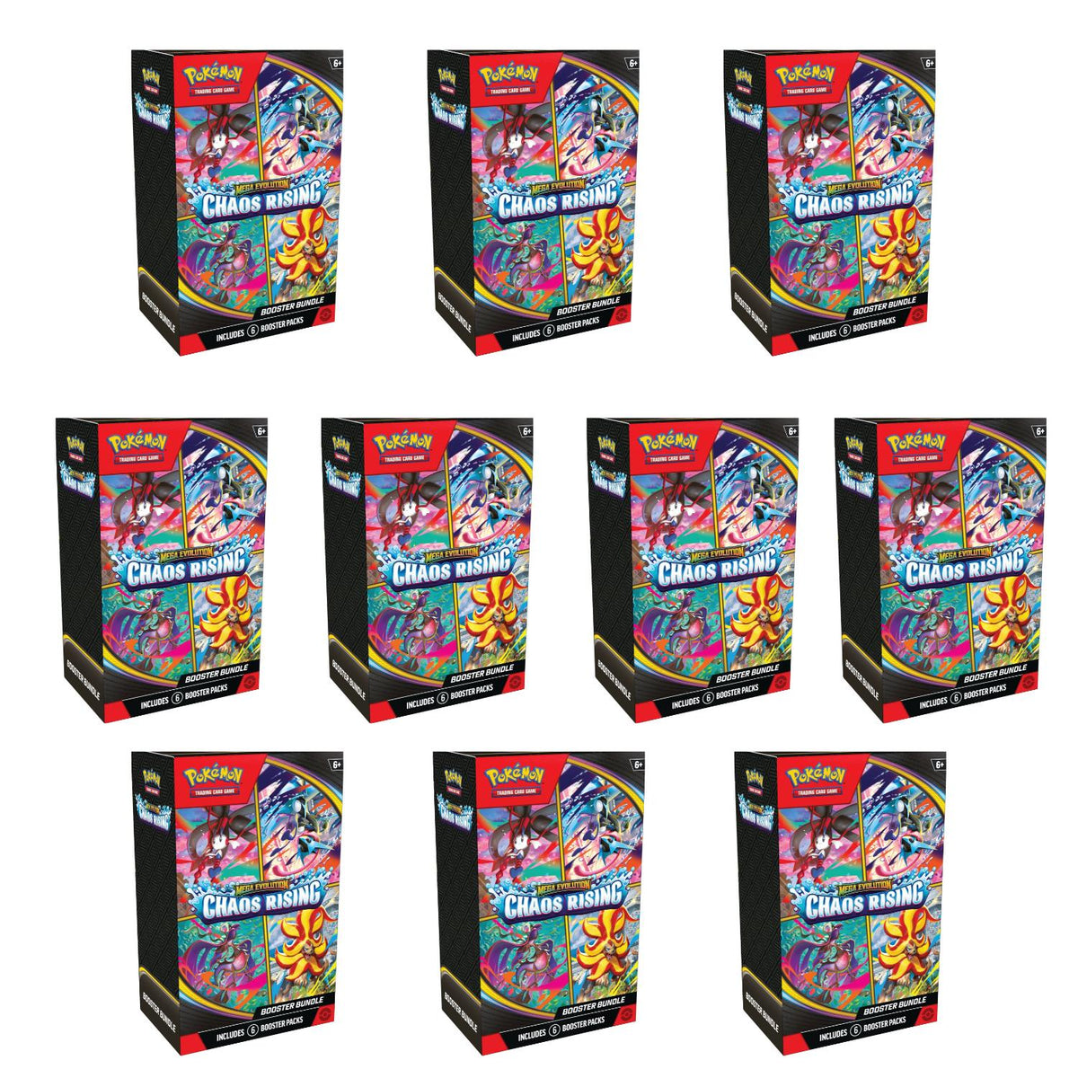 pokemon booster pack bundles ME4 Mega Evolution Chaos Rising (10-Pack) – BlueProton Colour:10 Packs 1 SR/SSR Yugioh (Each booster pack contains Uncurling Foils Magic Cards!**