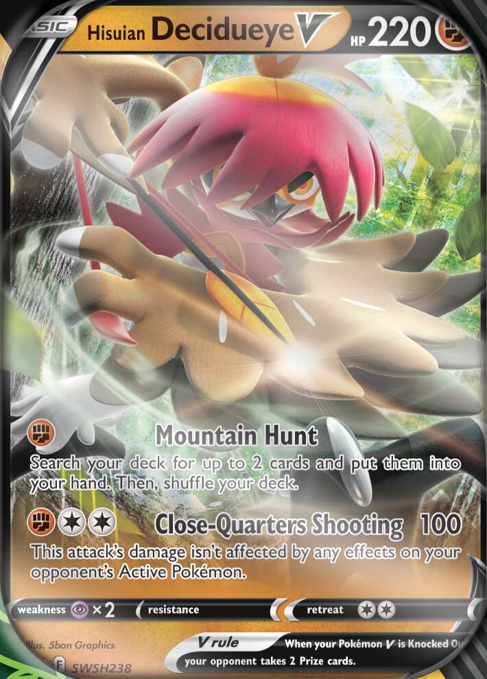 Pokemon Cards: Divergent Powers Hisuian Decidueye V Tin
