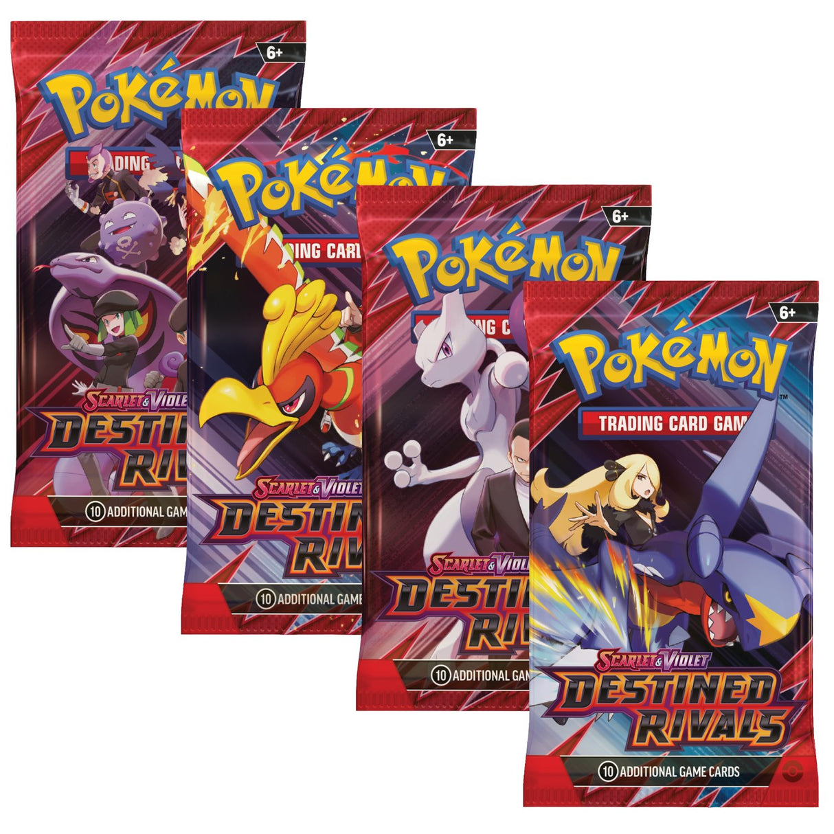 Pokemon SV10 Destined Rivals Art Set (4 Booster Packs)