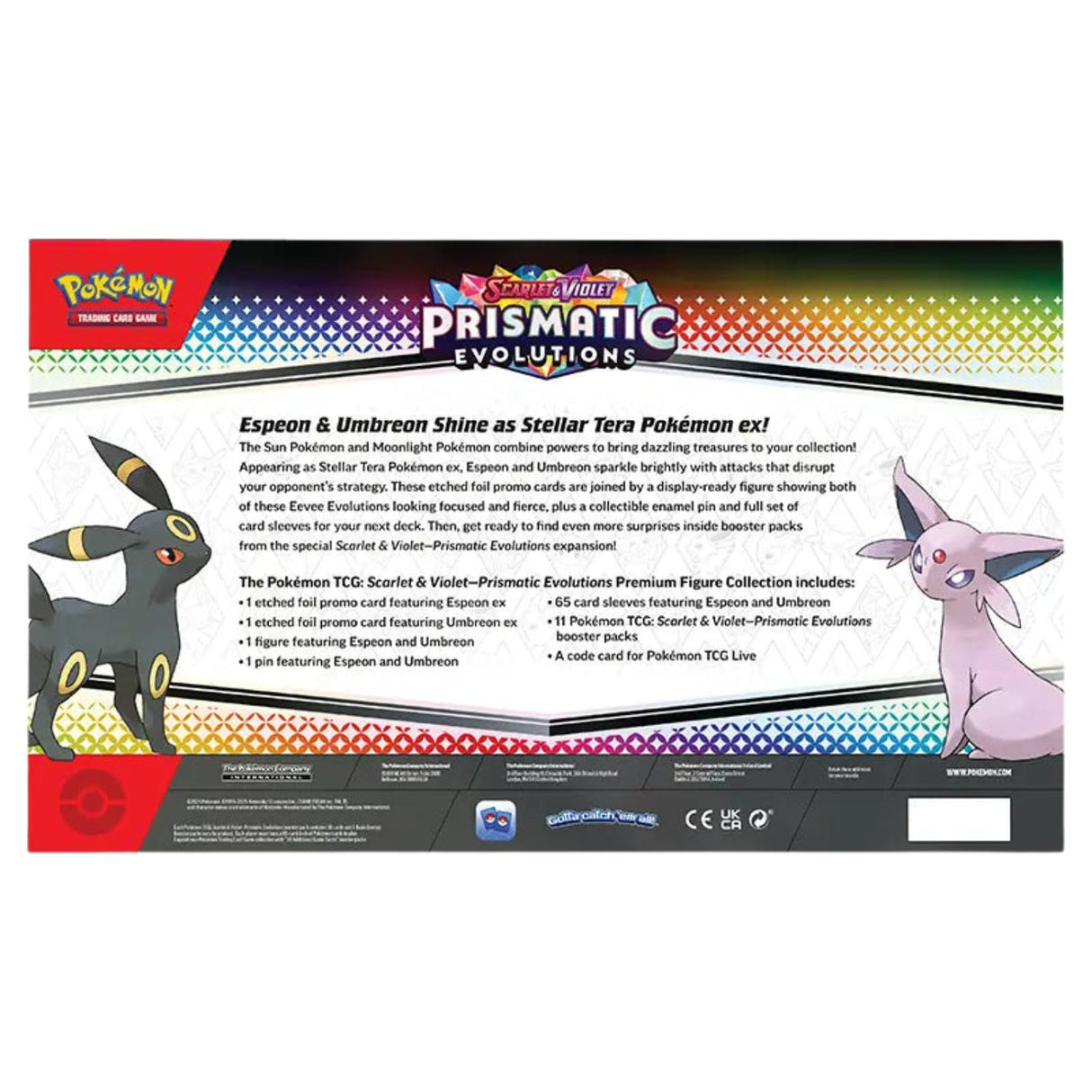 Pokemon SV8.5 Prismatic Evolutions Figure Collections (2-Pack)