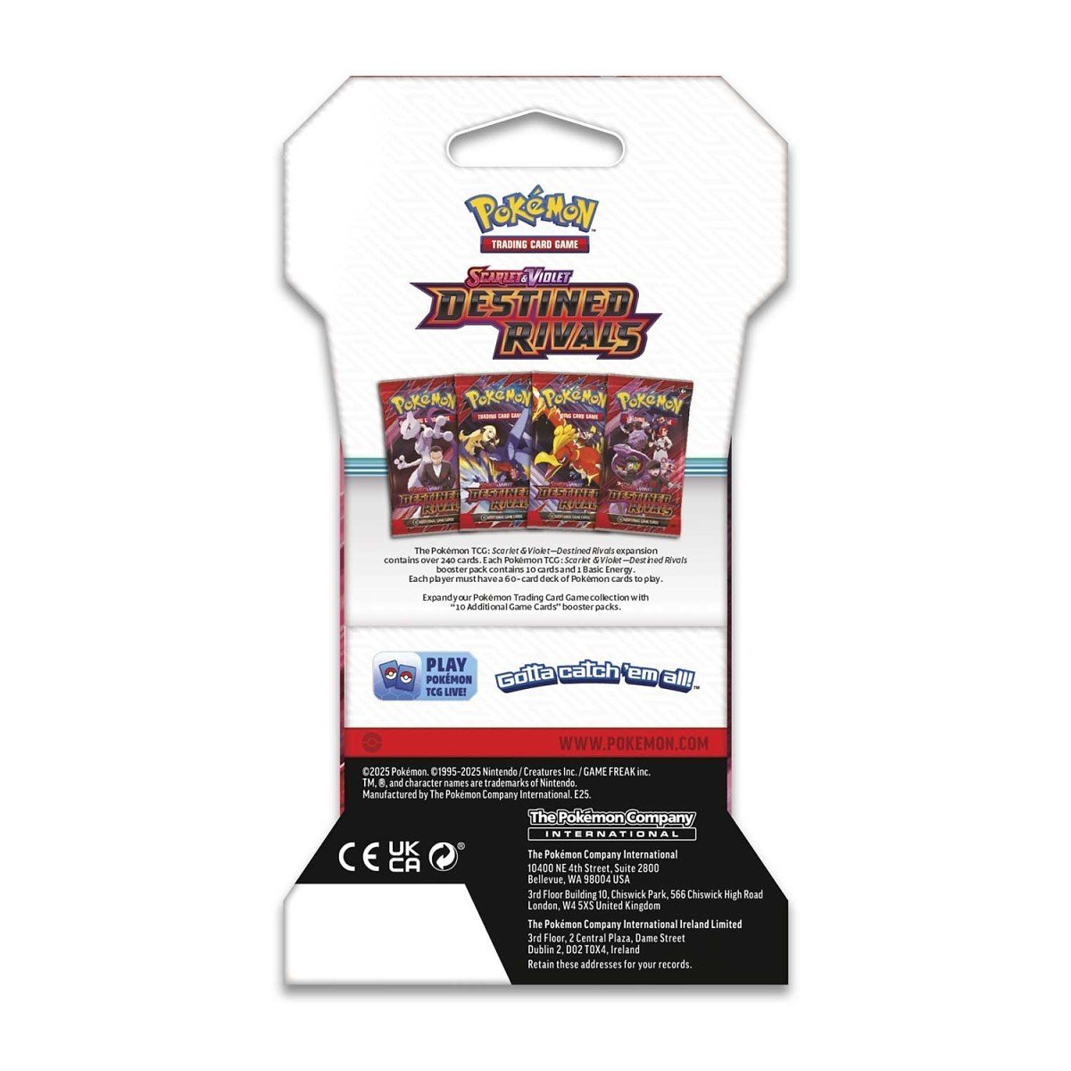 Pokemon SV10 Destined Rivals Sleeved Booster Pack | Ethan & Ho-Oh