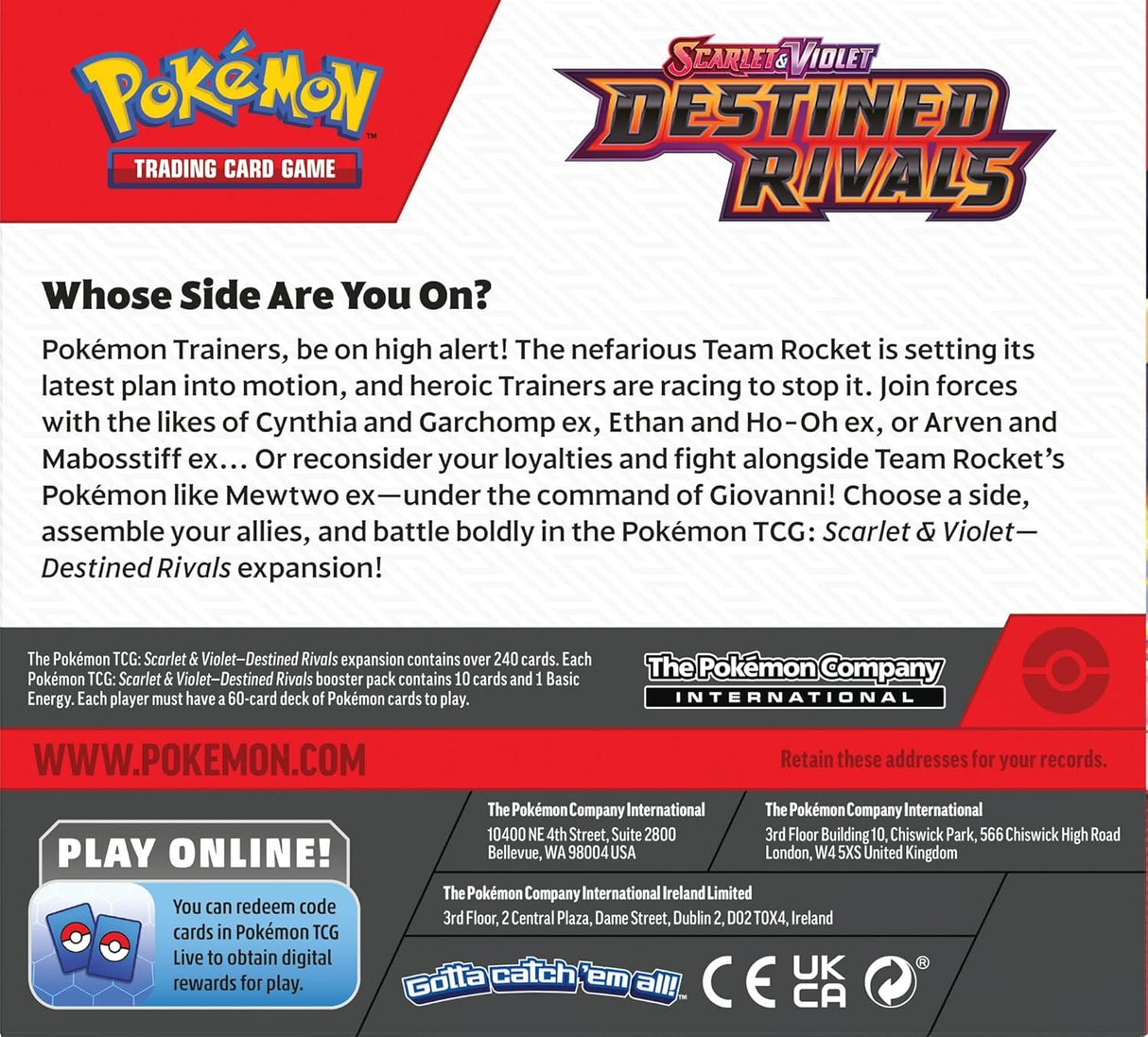 Pokemon SV10 Destined Rivals Booster Display (2-Pack)